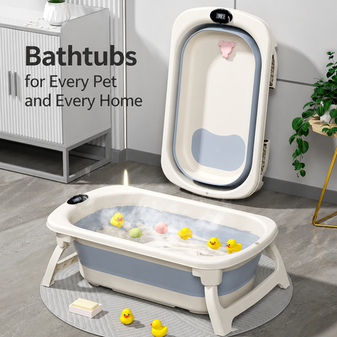 Collapsible Pet Bath Tub for Dogs and Cats
