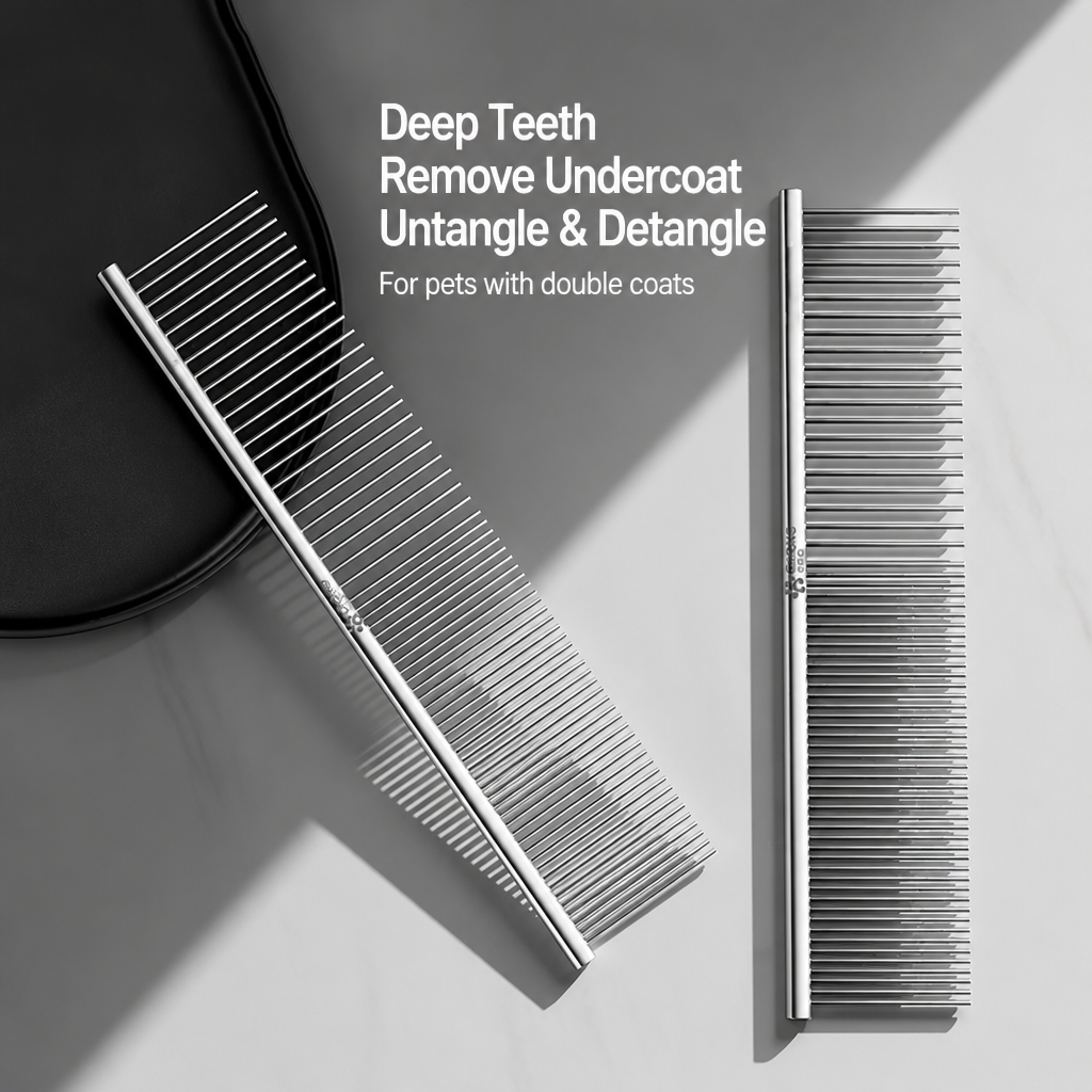 Stainless Steel Grooming Comb for Cats & Dogs
