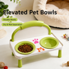 Raised Ceramic Double Pet Bowl Set