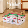 Rectangular Corrugated Cardboard Cat House & Scratcher