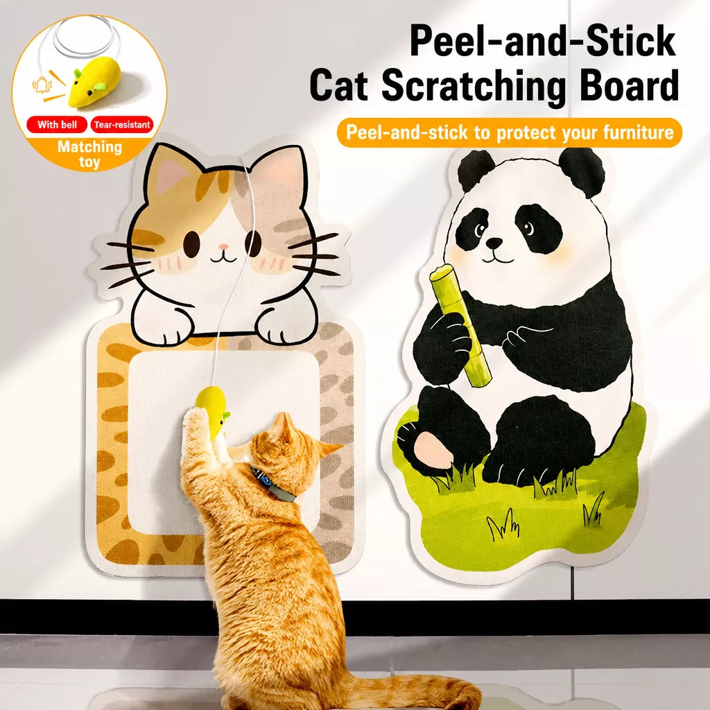 Self-Adhesive Wall-Mounted Felt Cat Scratcher