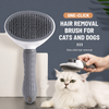 Self-Cleaning Pet Brush for Dogs & Cats, 3.8-Inch Wide Head