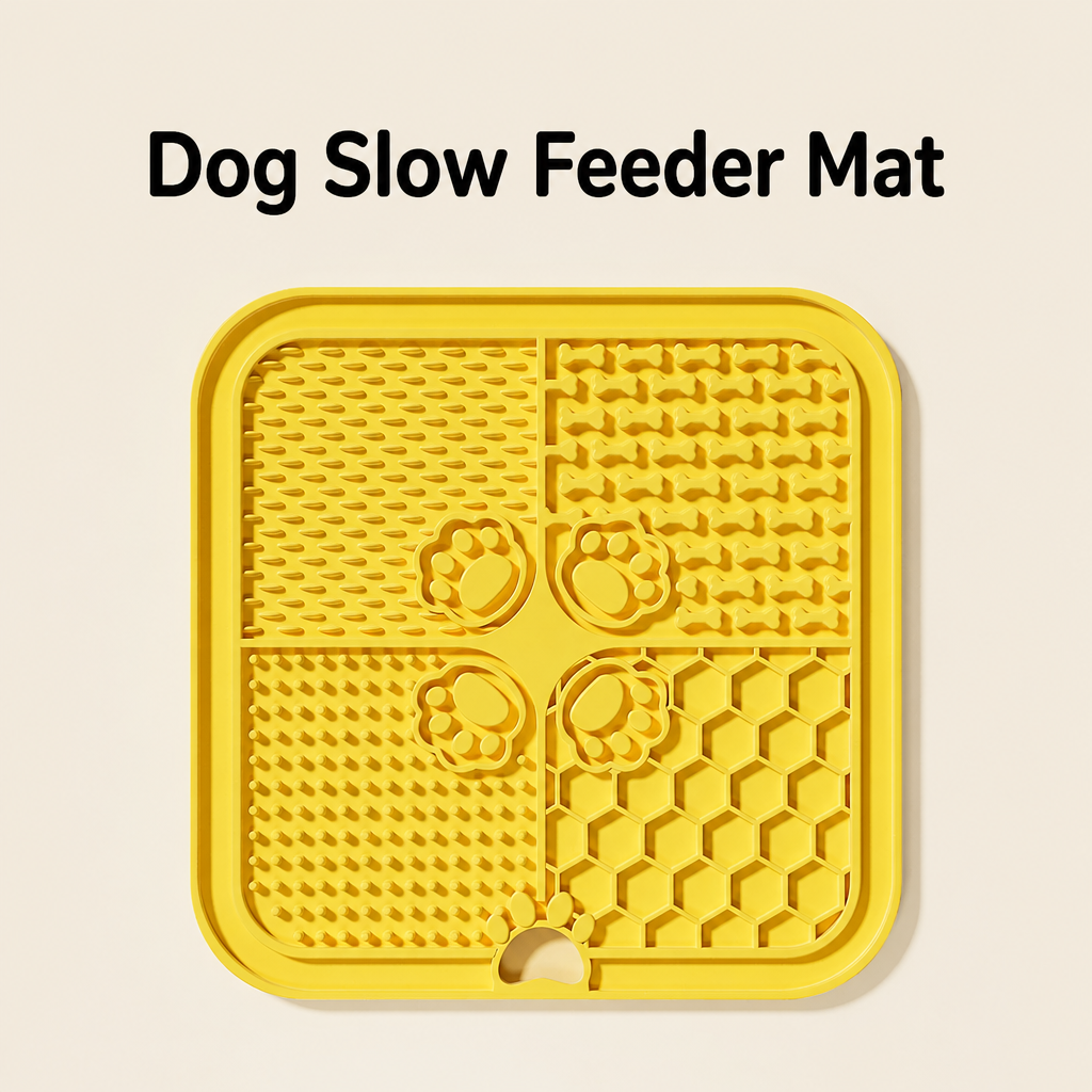 Four-Section Silicone Lick Mat for Dogs