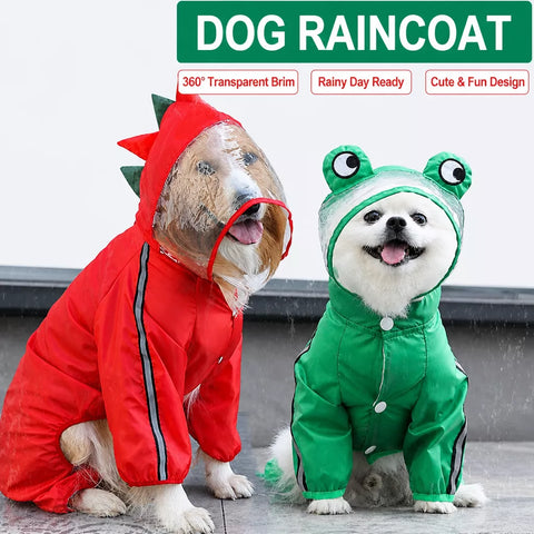 Four-Leg Waterproof Dog Raincoat