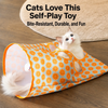 Foldable Crinkle Cat Tunnel Toy