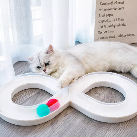 8-Shape Track Ball Interactive Cat Toy