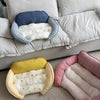 Reversible Curved Sofa-Style Pet Bed for Small Dogs and Cats