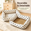 Washable Reversible Pet Bed for Small Dogs & Cats