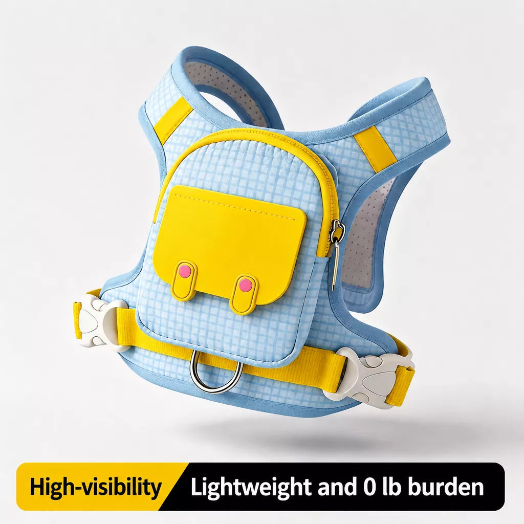 Vest-Style Pet Harness and Leash Set for Dogs & Cats