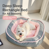 Thick Winter Pet Bed with Removable, Washable Cover