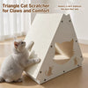 Triangular Cardboard Cat Scratcher Hideaway
