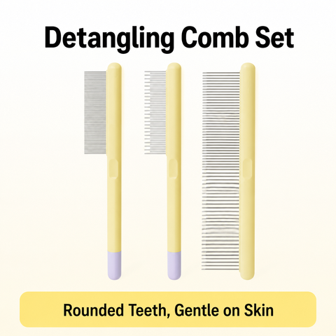 Stainless Steel Pet Grooming Combs for Cats and Dogs