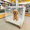 Stackable Metal Dog Crate with Sliding Door for Small and Medium Dogs