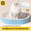 Oval Corrugated Cardboard Cat Scratcher Bed