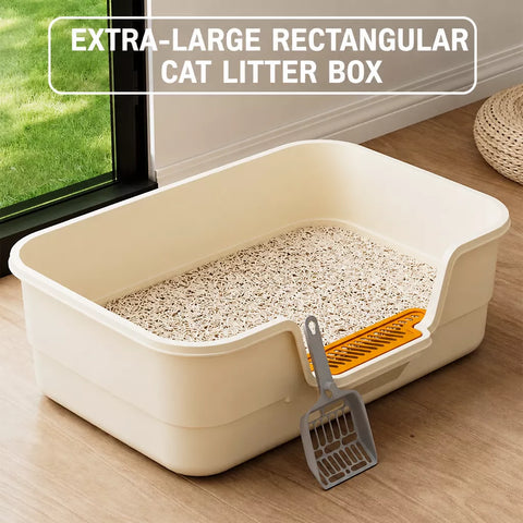 High-Sided Open Cat Litter Box p-05713
