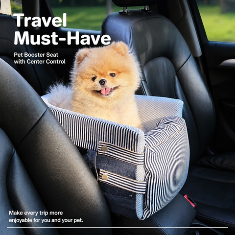 Canvas Pet Car Seat for Small Dogs & Cats