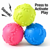 Paw Print Squeaky Ball Dog Toy