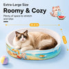 White Corrugated Cardboard Cat Scratcher Bed