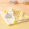 Cotton-Linen Pet Blanket & Sleeping Mat for Cats and Dogs