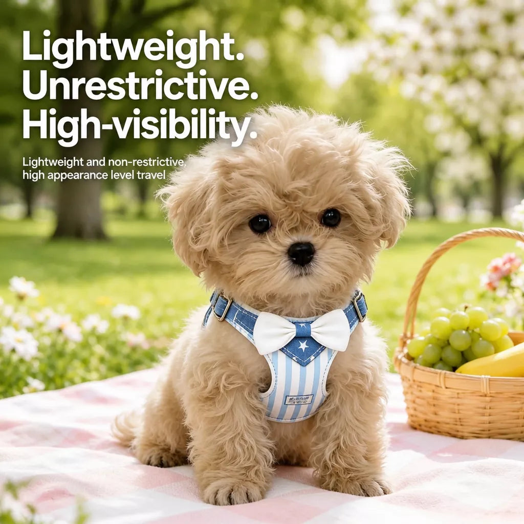 Nylon Dog Harness and Leash for Small Dogs
