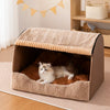 Enclosed Pet Bed for Cats and Dogs with Removable Cover