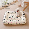 Cotton-Linen Pet Bed Mat for Small Dogs and Rabbits