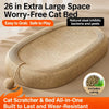 Sisal Cat Scratcher Bed with Built-In Lounging Space