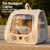 Large Pet Carrier Backpack with Panoramic Window for Cats
