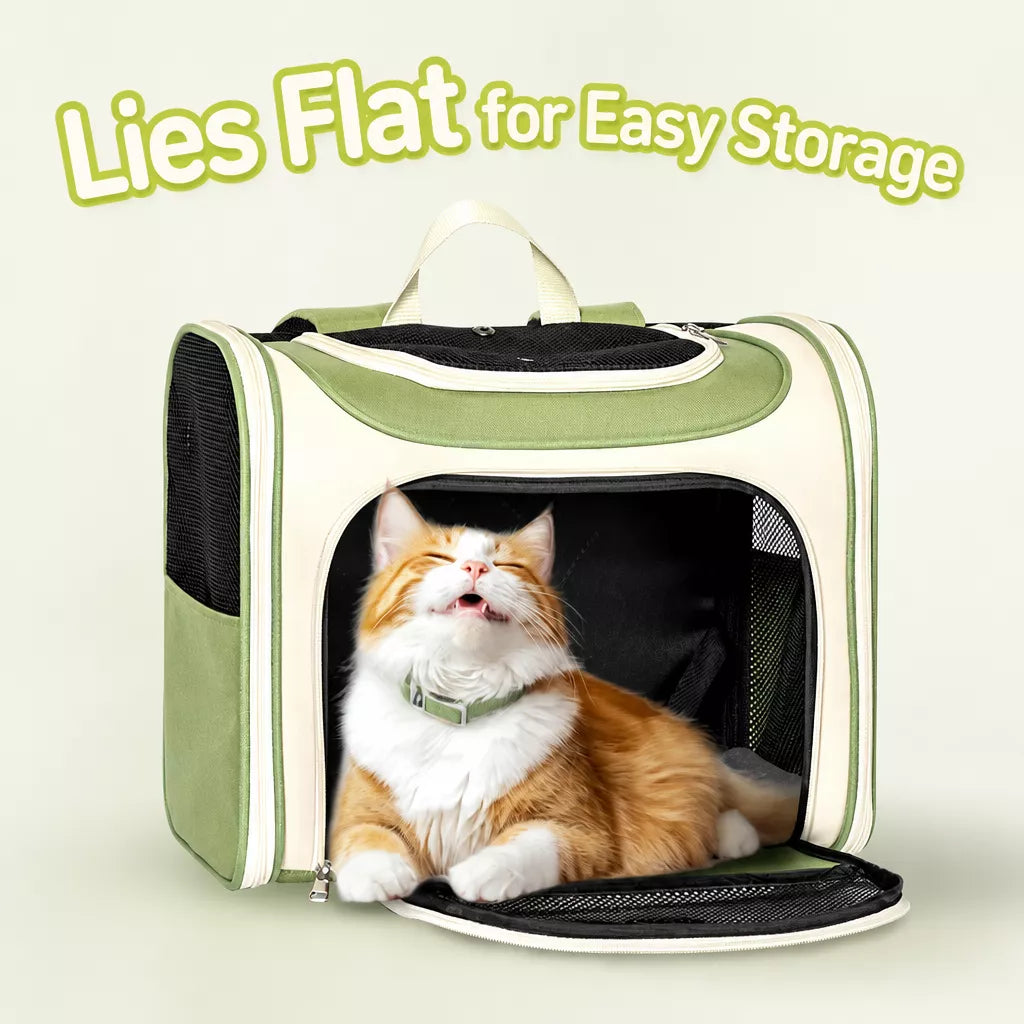Canvas Pet Carrier Backpack for Cats and Dogs