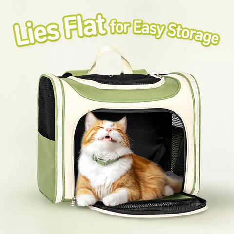Canvas Pet Carrier Backpack for Cats and Dogs