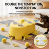 Interactive Electric Cat Toy with Feather and Fur Ball Accessories