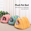 Semi-Enclosed Tunnel Fleece Cat Bed