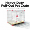 Stackable Metal Dog Crate with Sliding Door for Small and Medium Dogs