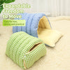 Enclosed Pet Bed for Cats & Small Dogs