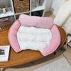 Reversible Curved Sofa-Style Pet Bed for Small Dogs and Cats