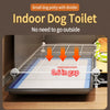 Indoor Dog Crate with Separate Toilet Area for Small Dogs