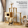 Cat Tree with Scratching Posts and a Hideaway