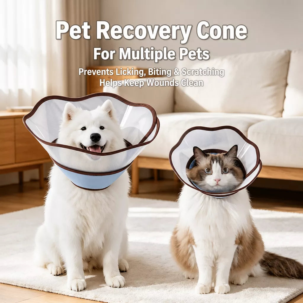Soft Nylon Recovery Cone for Dogs