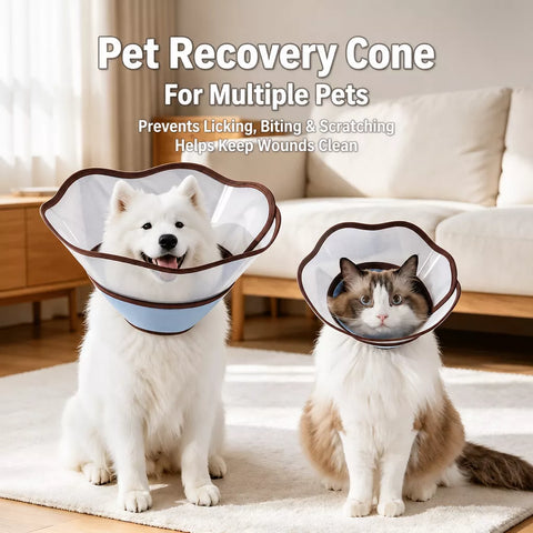 Soft Nylon Recovery Cone for Dogs