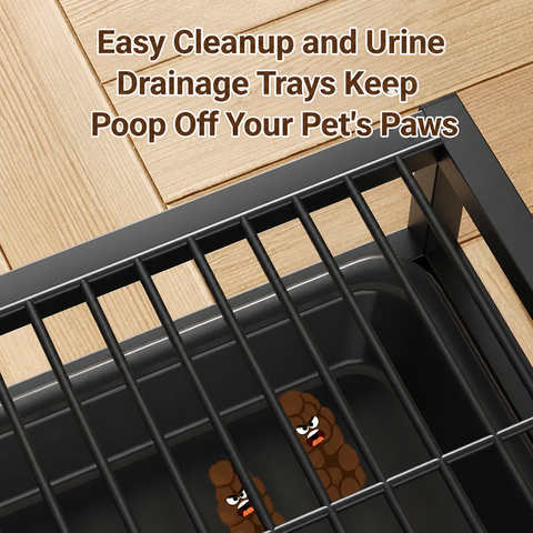 Drawer-Style Dog Potty Tray