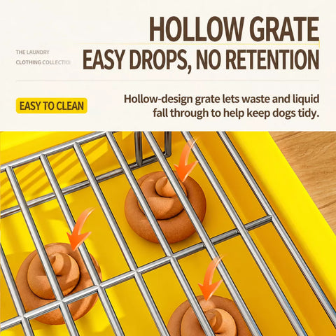 Dog Potty Training Tray with Grate