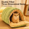 Washable Semi-Enclosed Polyester Cat & Small Dog Bed