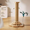 Sunflower 5-in-1 Cat Scratcher Turntable with Wood & Cotton-Linen