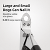 Stainless Steel Dog Nail Clippers with File for Medium & Large Dogs