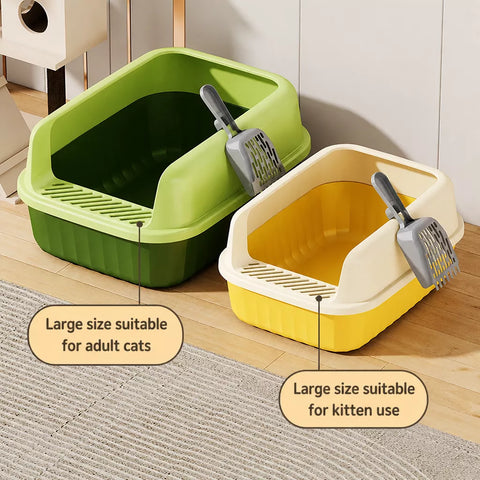 Extra-Large Semi-Enclosed Cat Litter Box p-05685