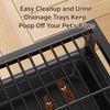 Drawer-Style Dog Potty Tray