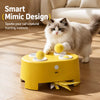 Electric Whack-a-Mole Cat Toy with Feather Teaser