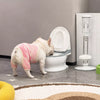 Toilet-Shaped Pet Water Bowl with Wide Opening
