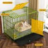 Indoor Iron Dog Crate with Tray for Small Dogs