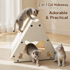 Triangular Cardboard Cat Scratcher Hideaway